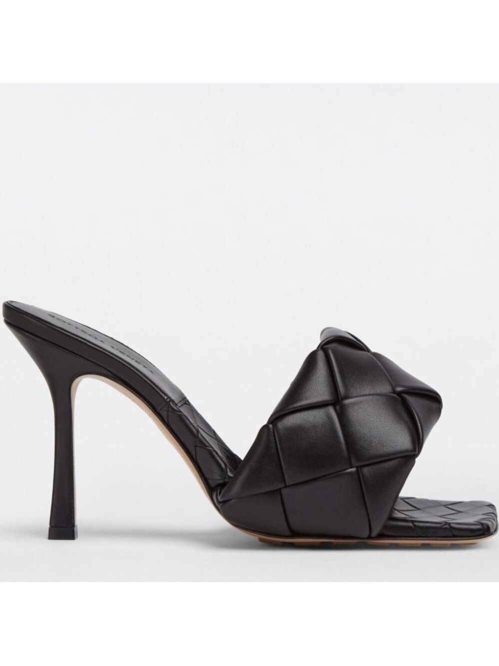 Bottega Veneta Lido intrecciato Leather Heeled Mule Sandals - NWT - Picture 3 of 15